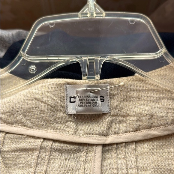 Chico's Vintage Beige Embellished Women's Topper/Jacket - Picture 9 of 10